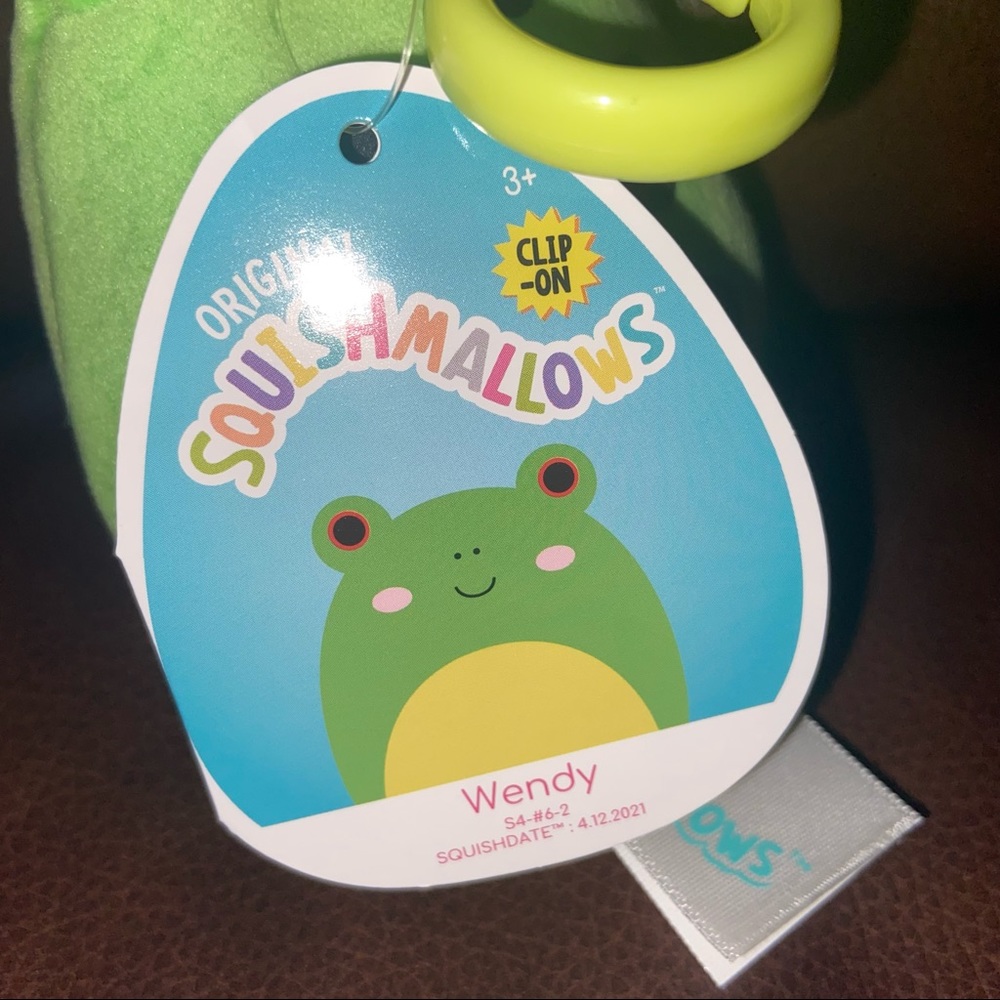 Squishmallow Wendy Frog clip-on 3.5” brand new with tags - Picture 4 of 4